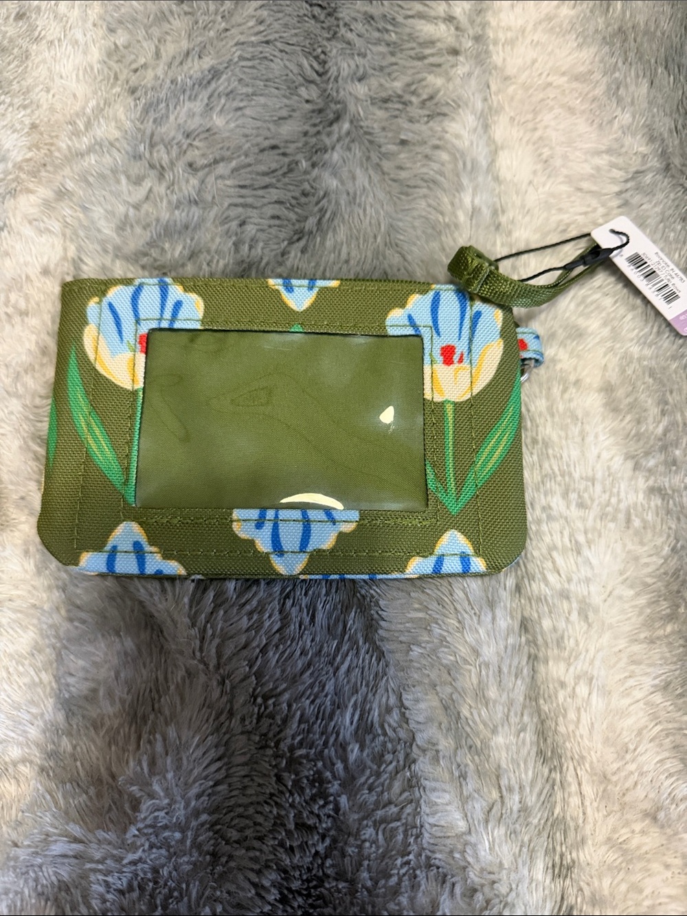 Vera Bradley Olive Green Floral ID Card Holder